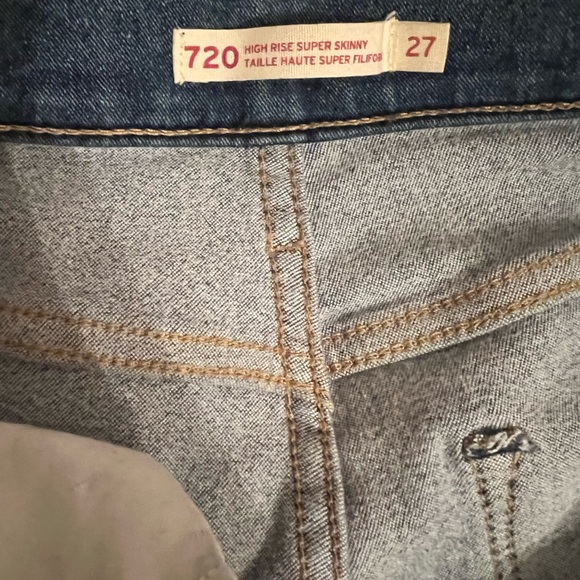 Levi’s super skinny jeans - size 27 - Picture 3 of 3